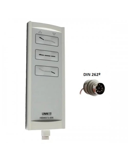 REF:  HBW073-006, MANDO LINAK-CONECTOR 8 PINES, SEIS PULSADORES